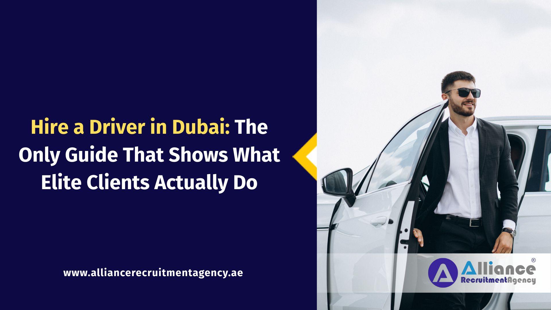 Hire a Driver in Dubai Hire a Driver in Dubai